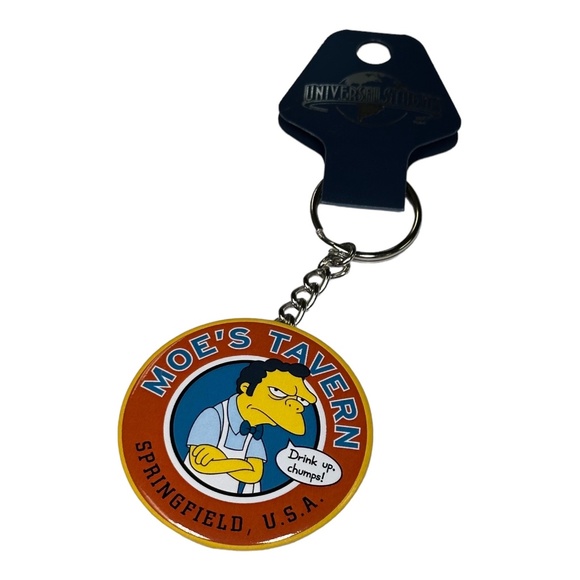 Universal Studios The Simpsons Moe's Tavern Bottle Opener Keychain - Picture 1 of 1